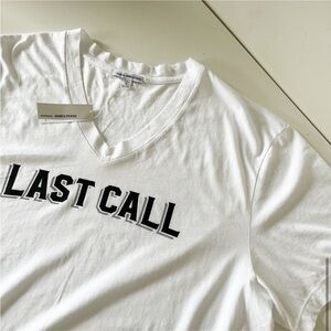 JAMES Perse V Neck Last Call T Shirt
